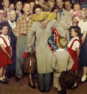 A masterful composition - Rockwell captures a moment of pure joy in a way few, more 'serious' artists, ever could.